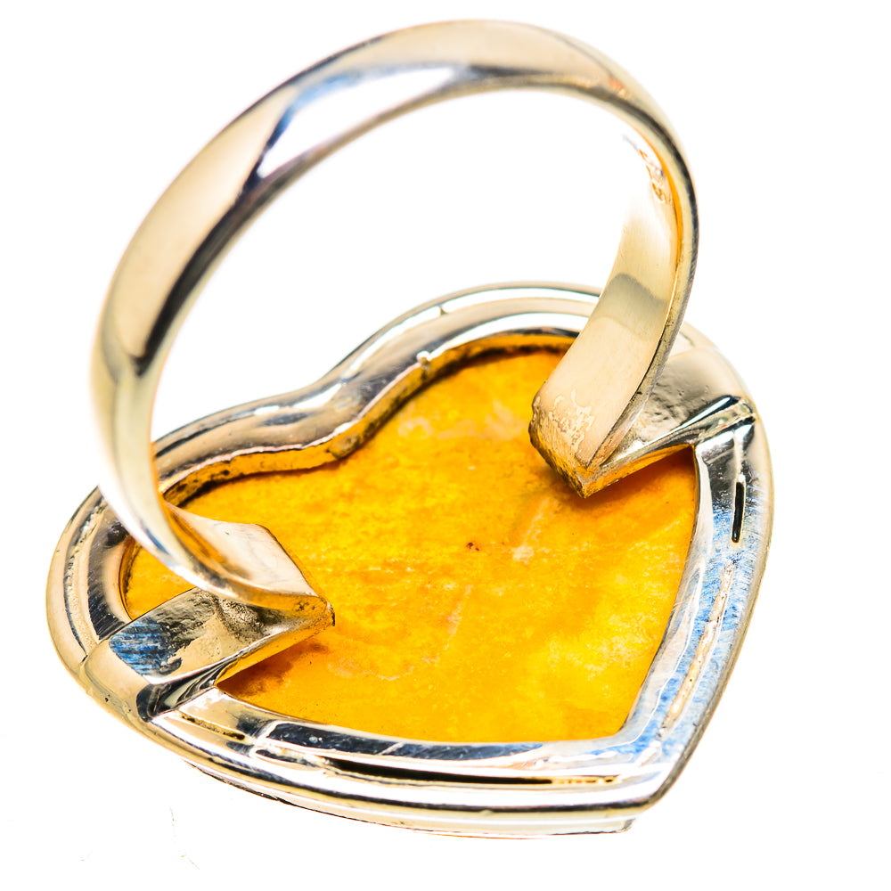 Large Bumblebee Jasper Ring Size 9 (925 Sterling Silver) RING135546