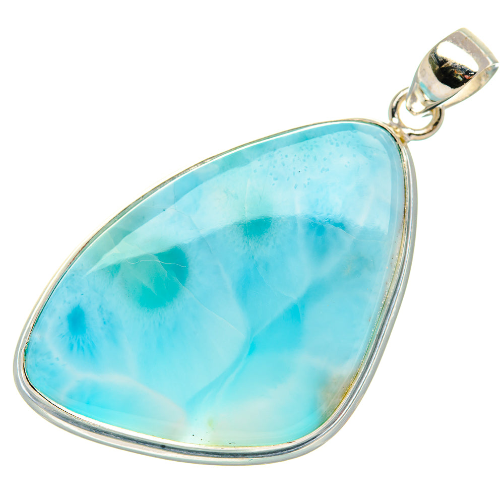 Larimar Pendant 1 7/8" (925 Sterling Silver) PD37520