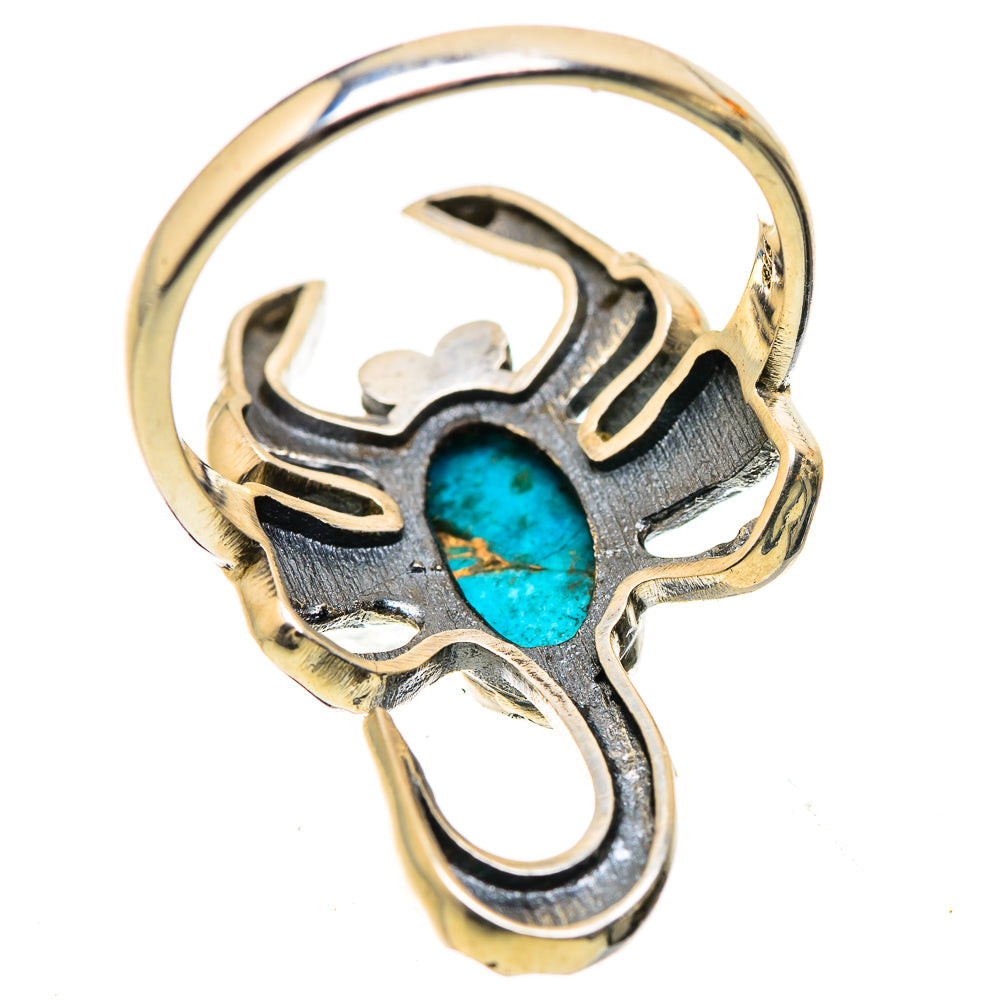 Blue Copper Composite Turquoise Ring Size 9 (925 Sterling Silver) RING134829
