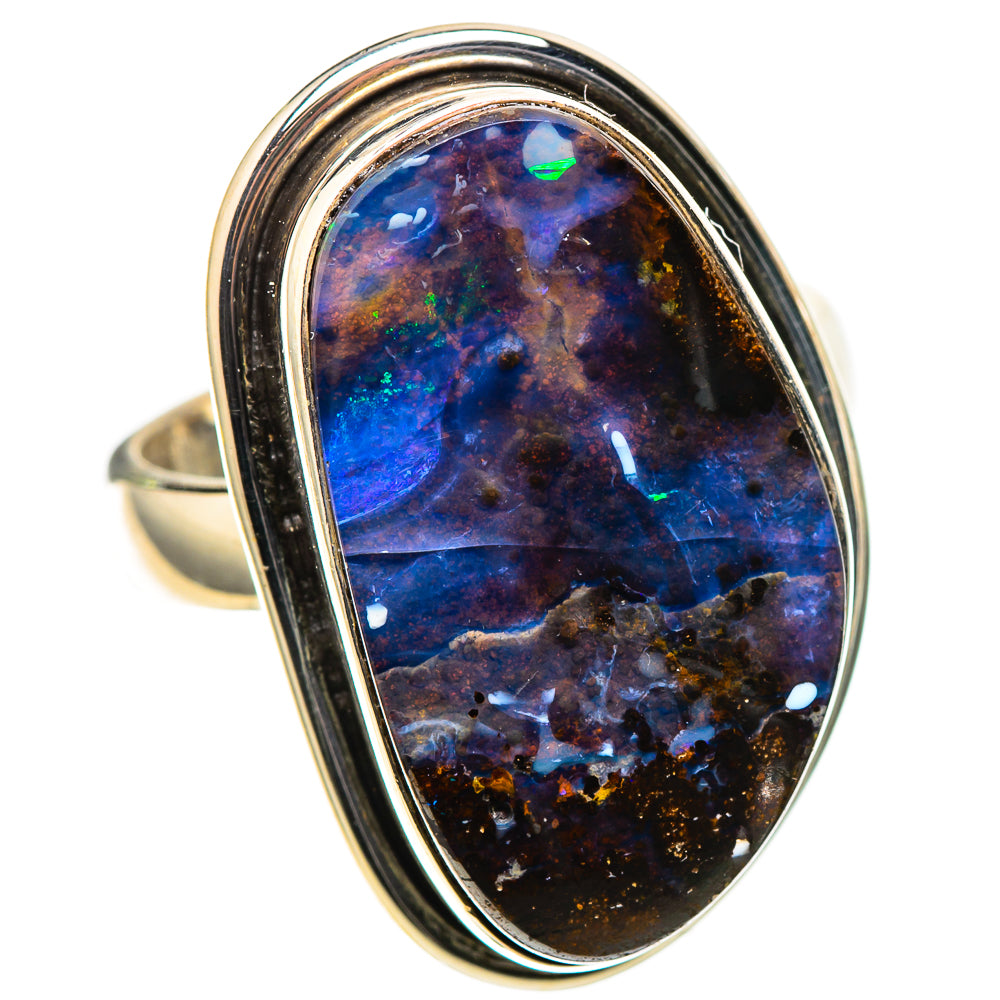 Boulder Opal 925 Sterling Silver Ring Size 6.5 (925 Sterling Silver) RING137738