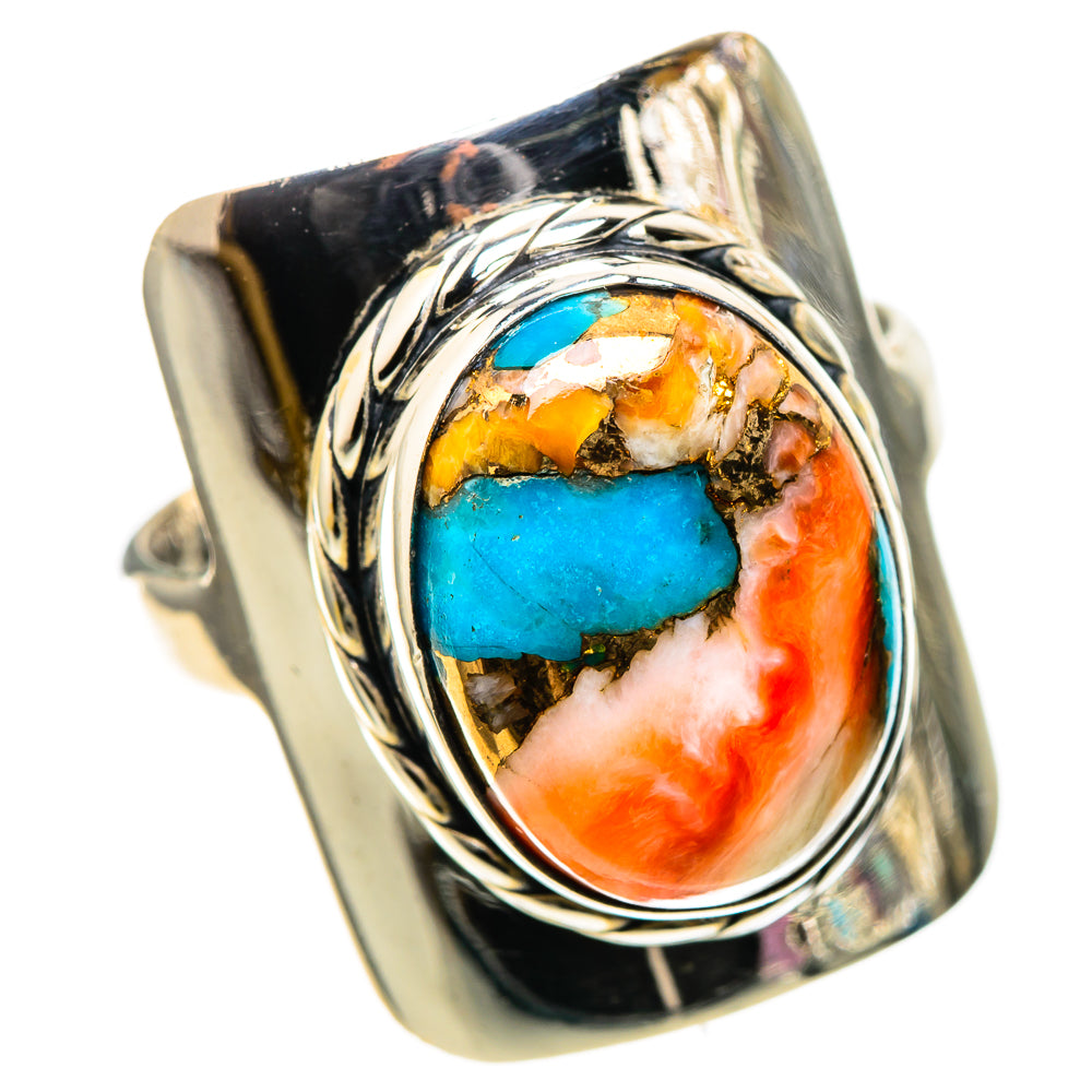 Spiny Oyster Turquoise 925 Sterling Silver Ring Size 9.5 (925 Sterling Silver) RING137734
