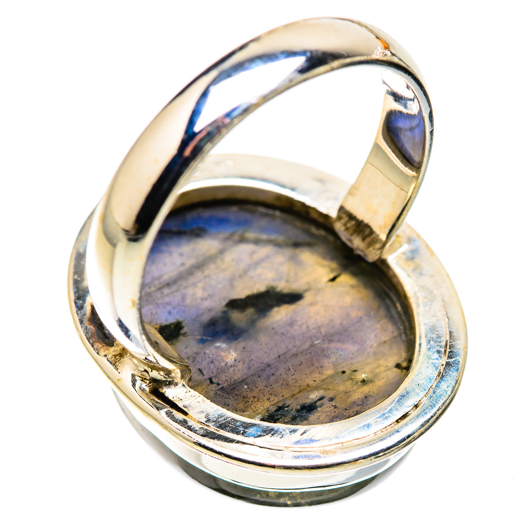 Large Labradorite Ring Size 8.5 (925 Sterling Silver) RING135722
