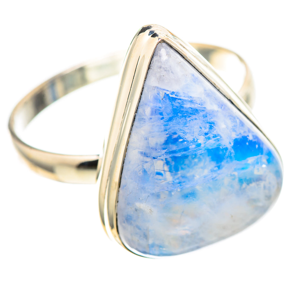 Large Rainbow Moonstone Ring Size 13.5 (925 Sterling Silver) RING136750