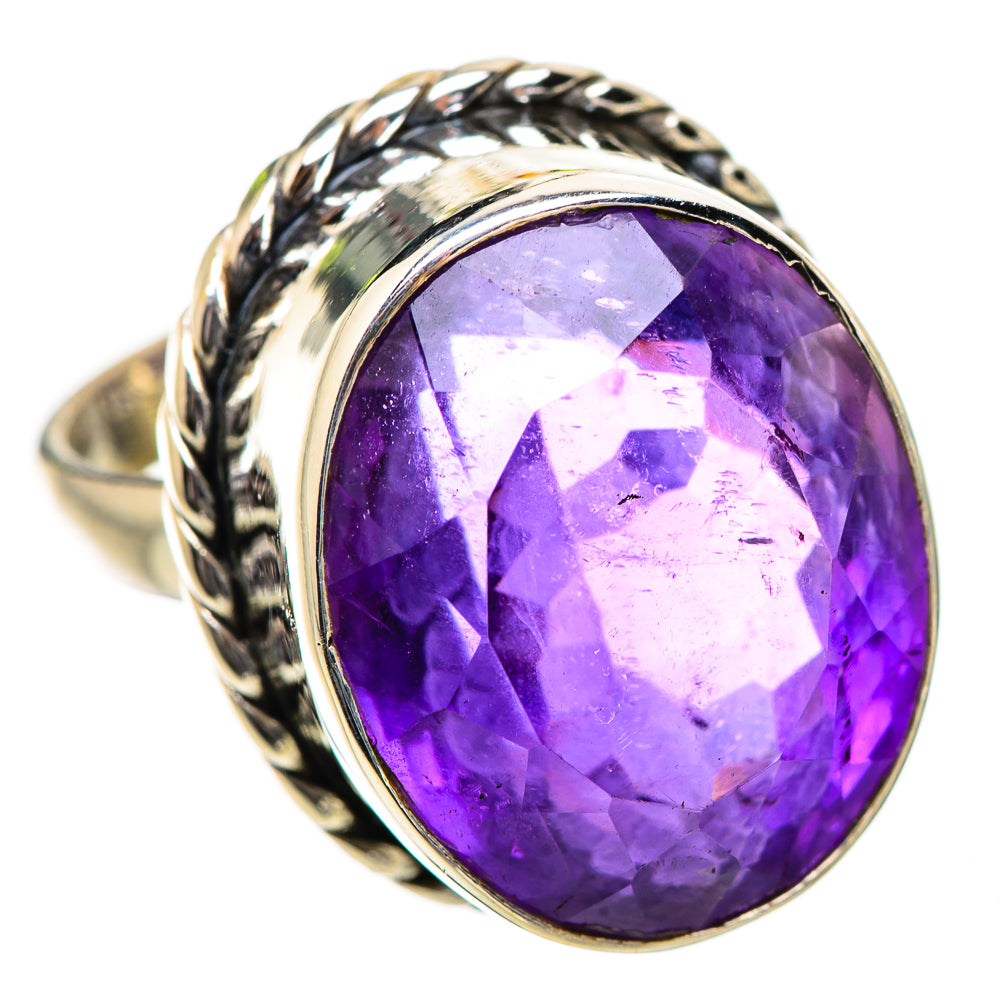 Faceted Amethyst Ring Size 7 (925 Sterling Silver) RING135225