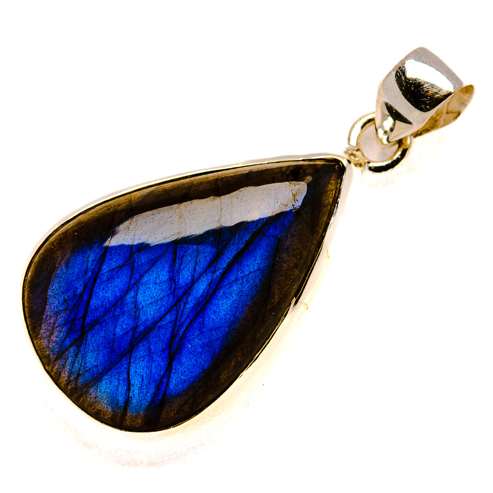 Labradorite Pendant 1 3/4" (925 Sterling Silver) PD37336