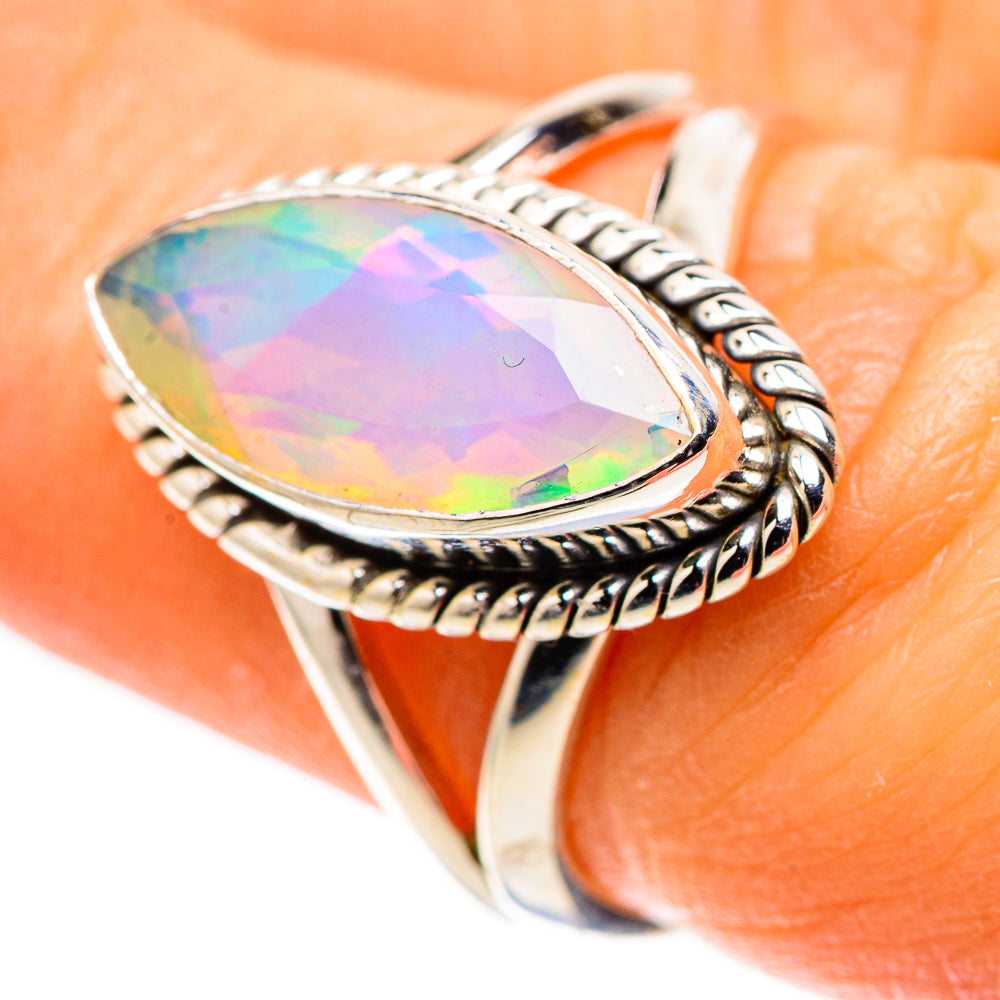 Ethiopian Opal Ring Size 6.5 (925 Sterling Silver) RING136007