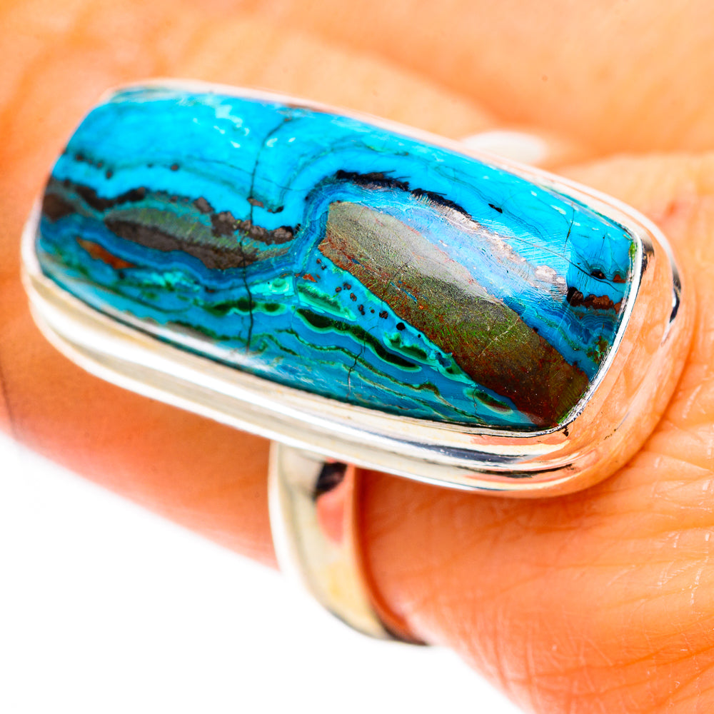 Chryscolla In Malachite Ring Size 8.25 (925 Sterling Silver) RING135278
