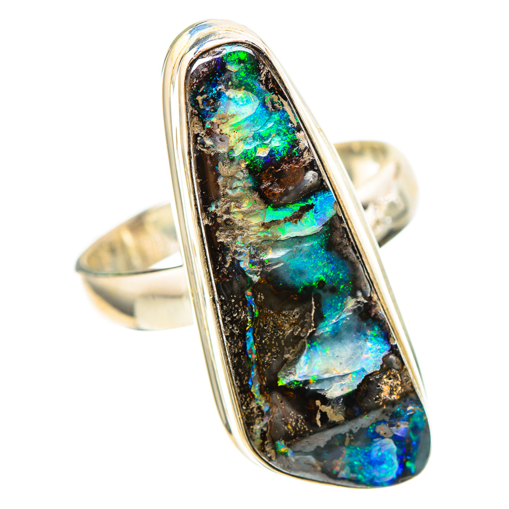 Australian Boulder Opal Ring Size 7.5 (925 Sterling Silver) RING137026