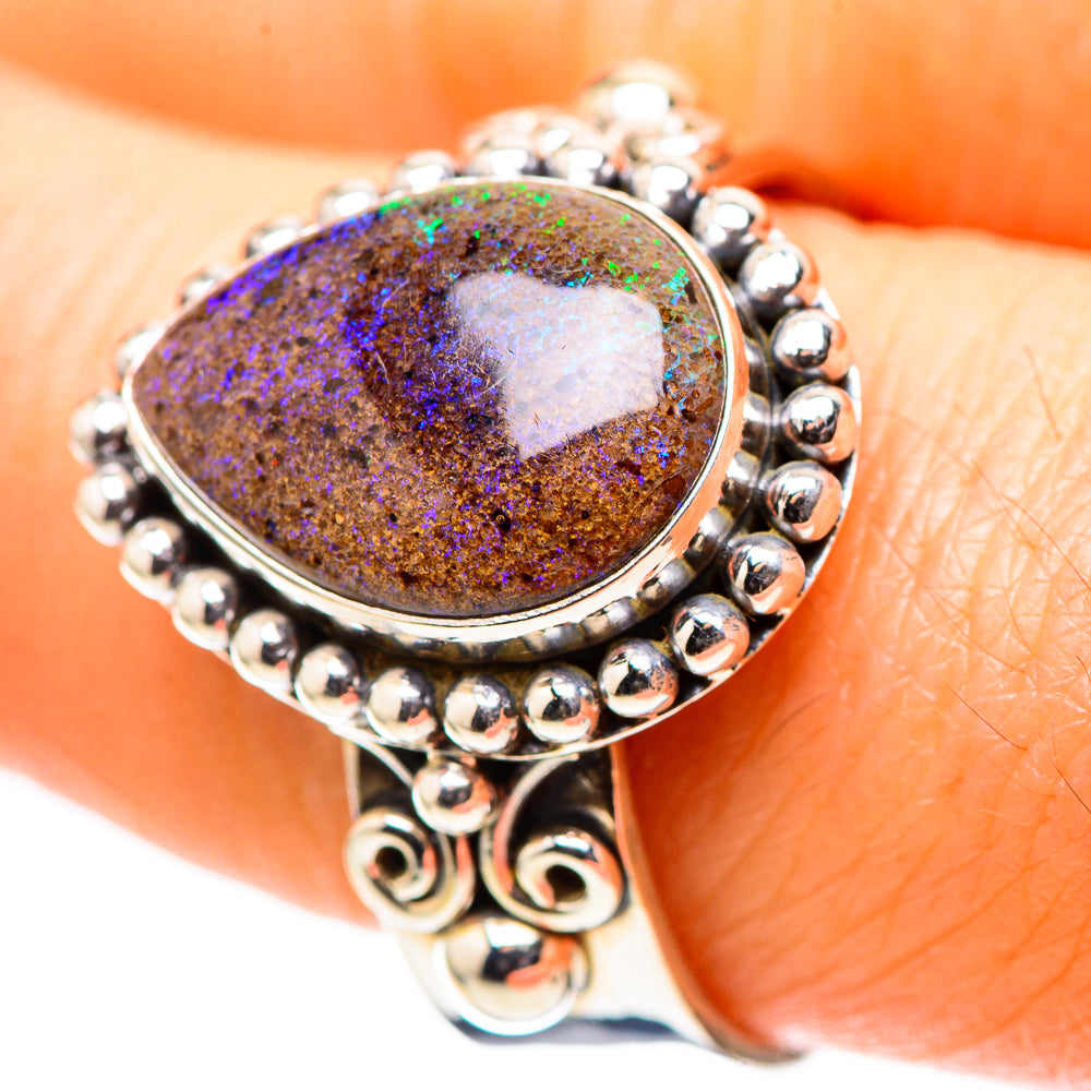 Andamooka Opal 925 Sterling Silver Ring Size 9.75 (925 Sterling Silver) RING137433