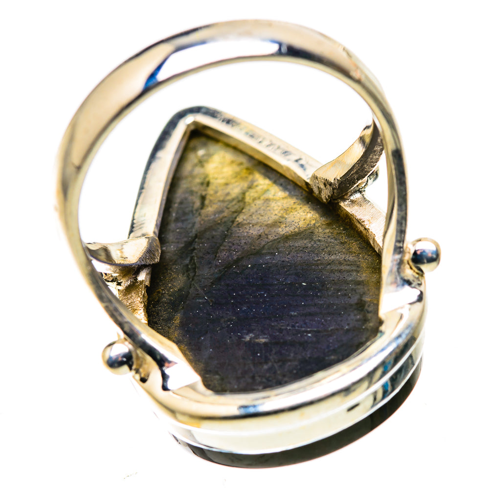 Large Labradorite Ring Size 8.5 (925 Sterling Silver) RING136199