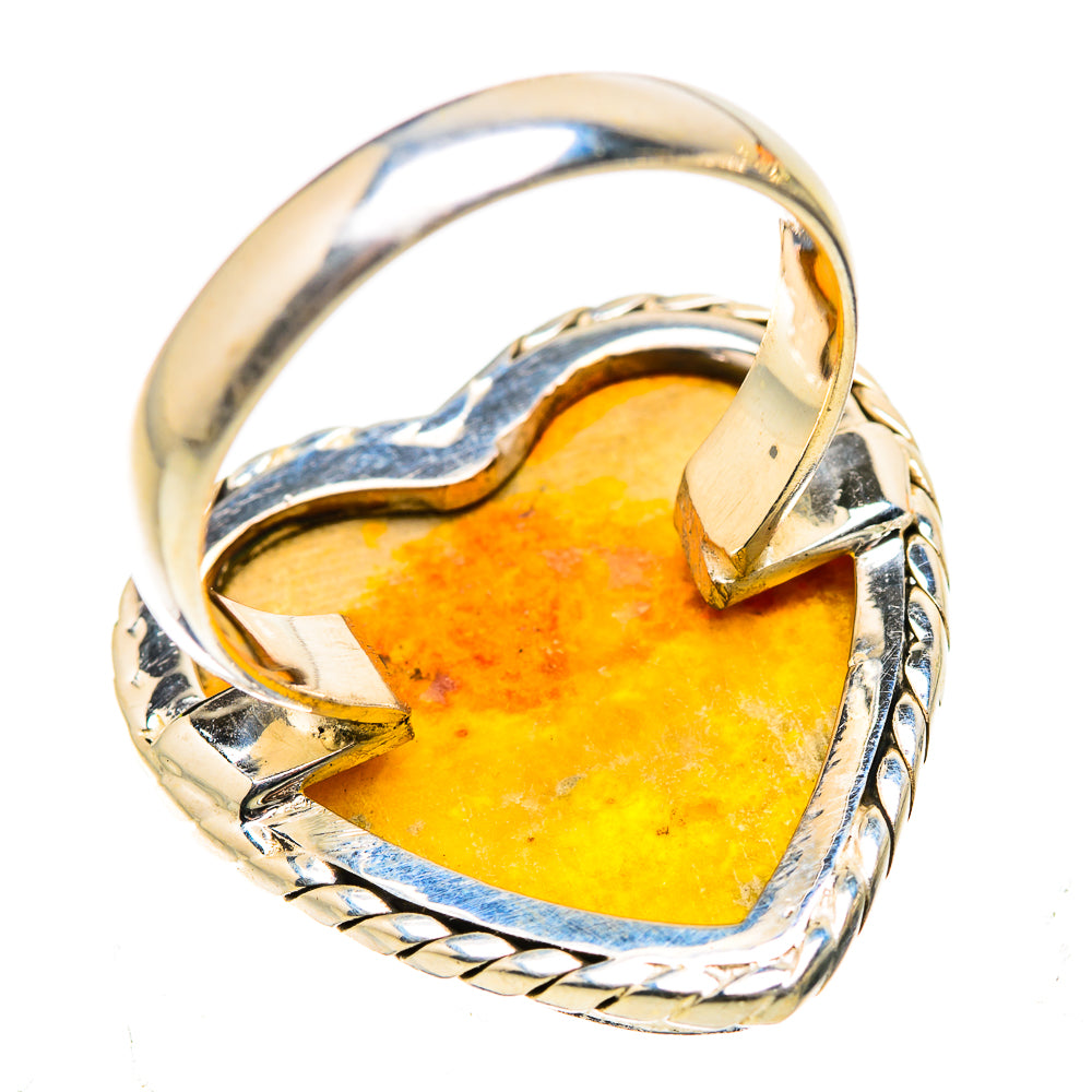 Large Bumblebee Jasper Ring Size 8 (925 Sterling Silver) RING135547