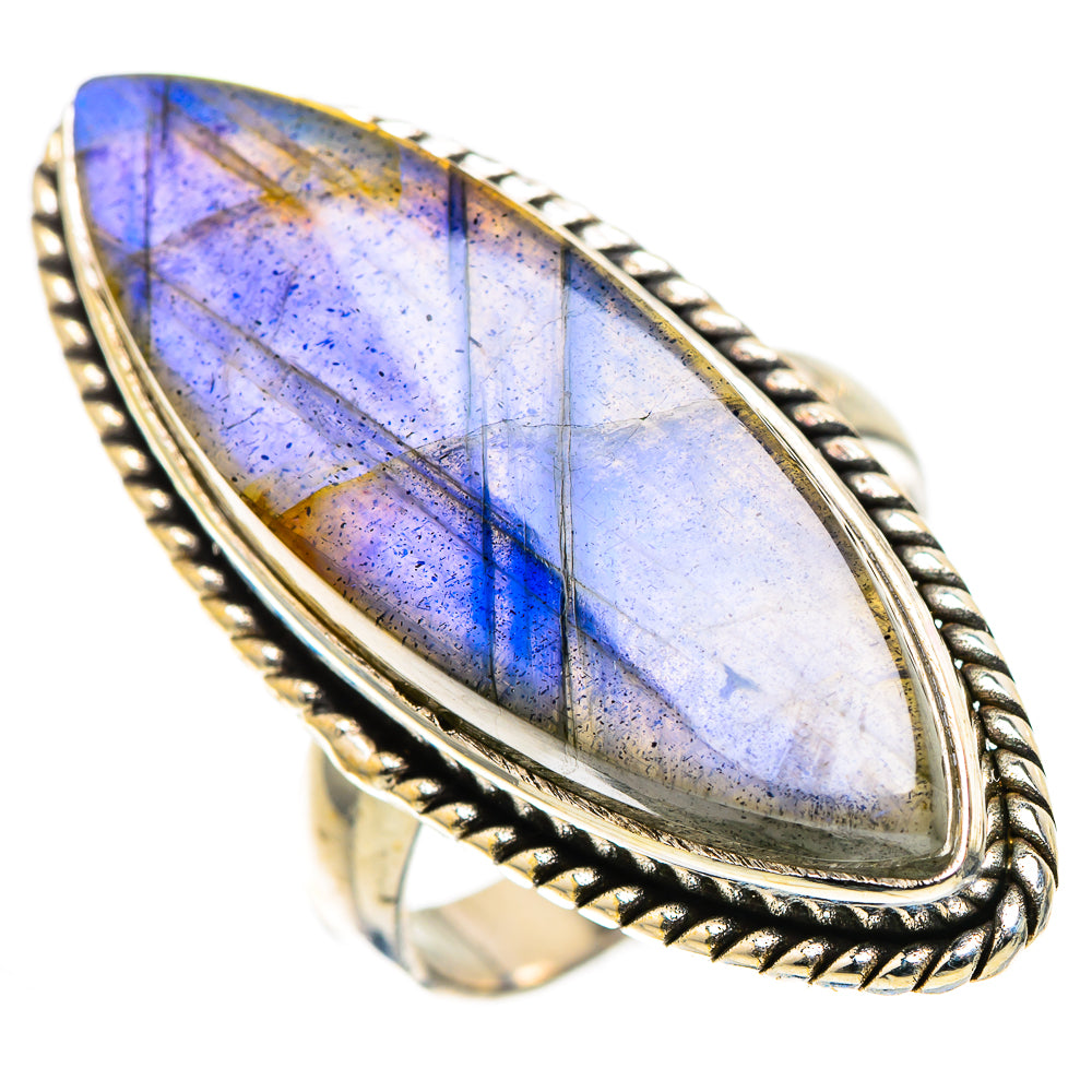 Large Labradorite Ring Size 6.5 (925 Sterling Silver) RING136176