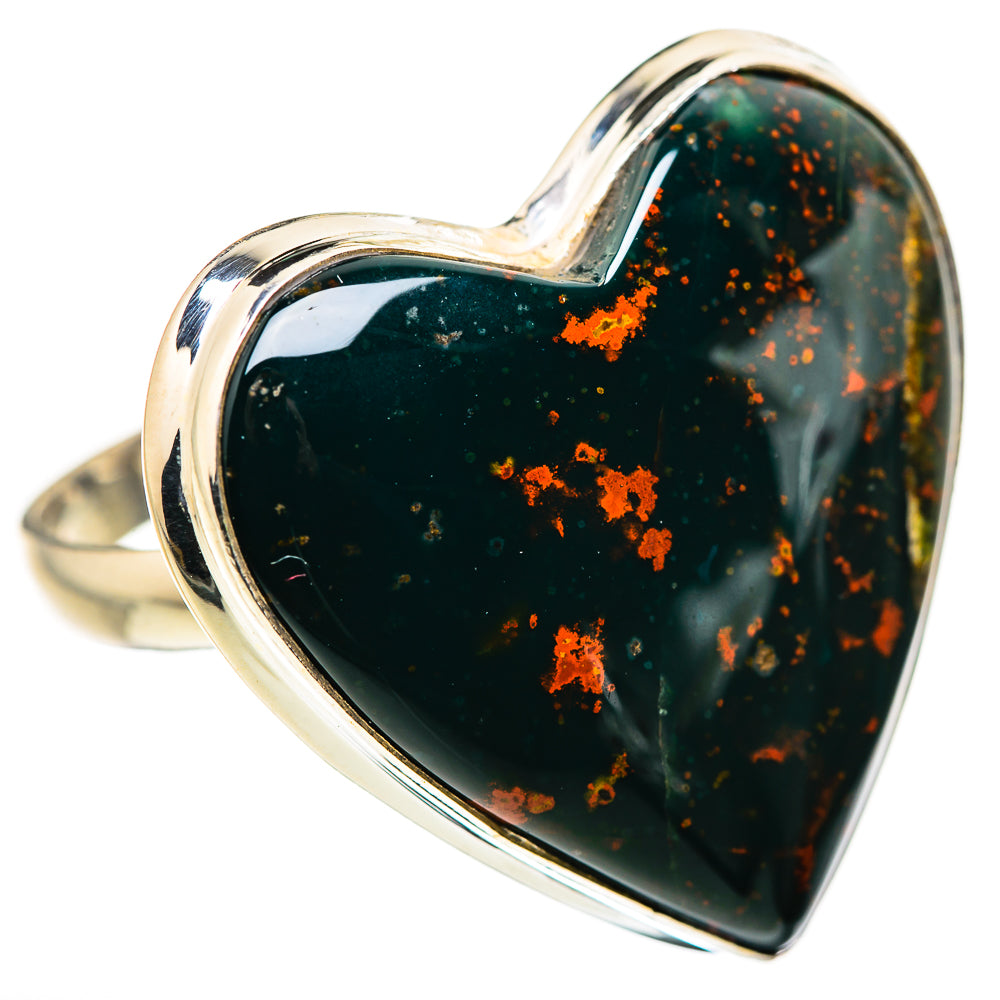 Large Bloodstone Ring Size 12.75 (925 Sterling Silver) RING134711