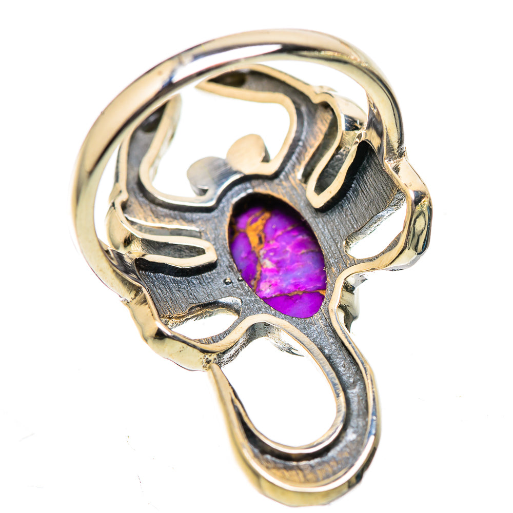 Purple Copper Composite Turquoise Ring Size 6.5 (925 Sterling Silver) RING135806
