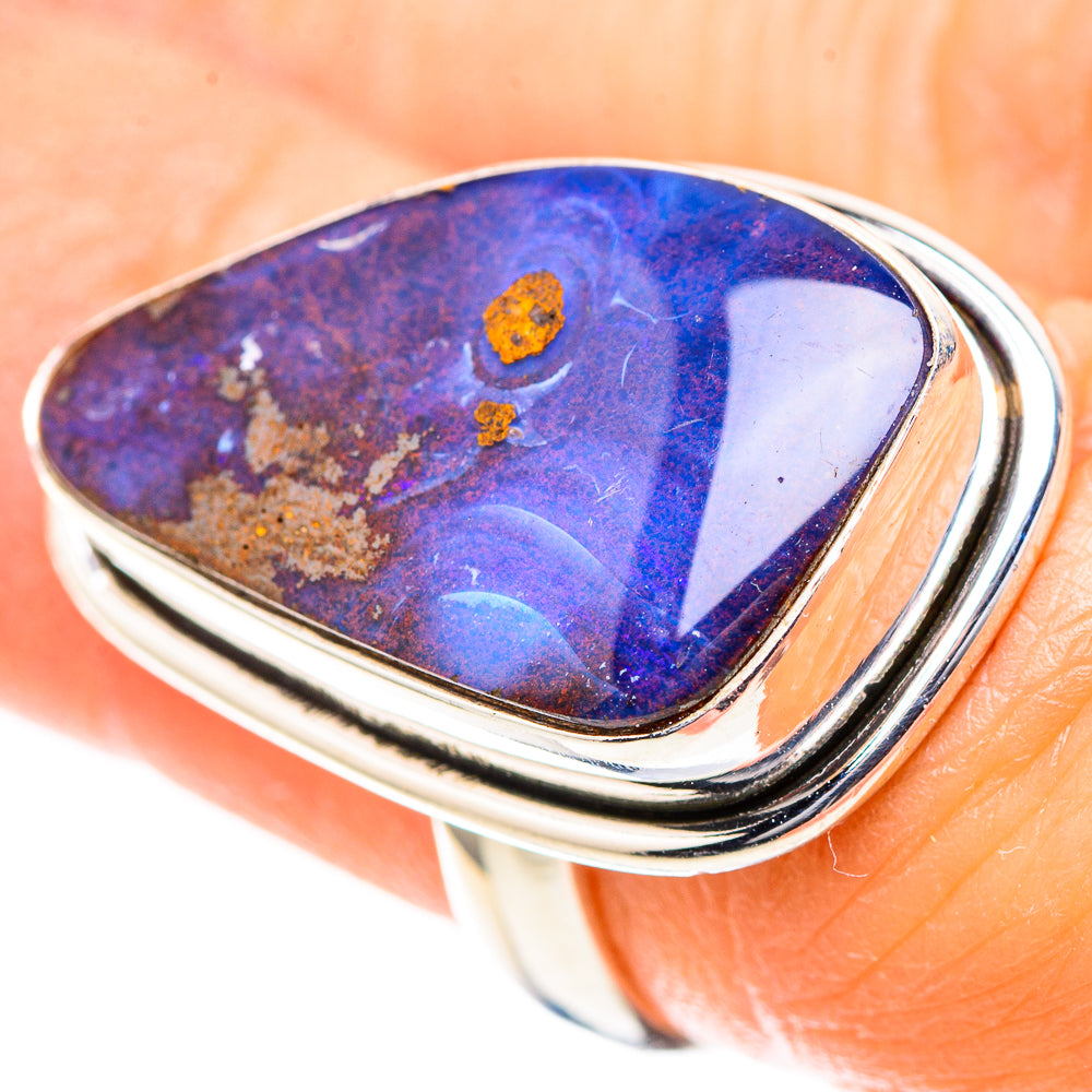 Boulder Opal Ring Size 6 (925 Sterling Silver) RING136681