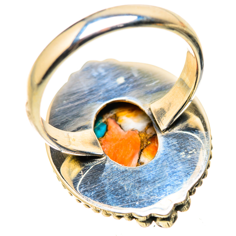 Spiny Oyster Turquoise Ring Size 8 (925 Sterling Silver) RING134906