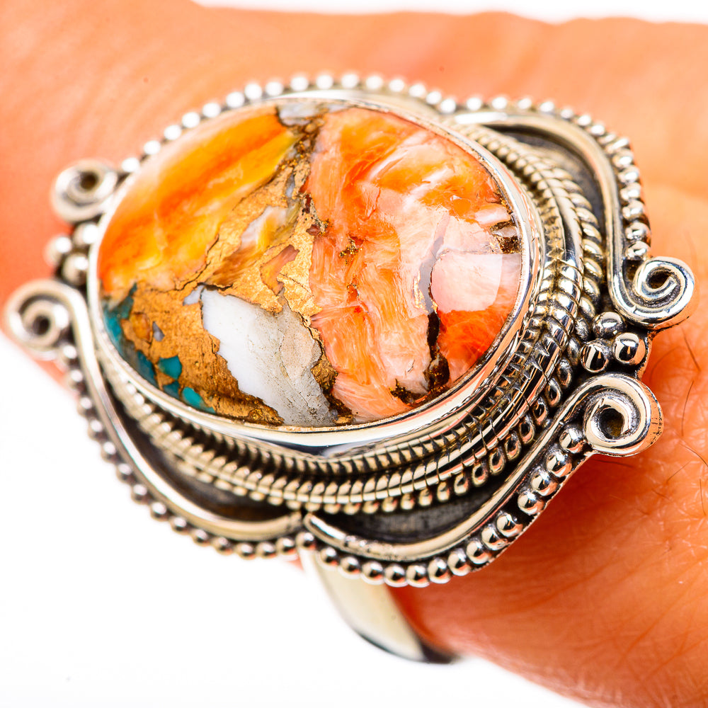 Spiny Oyster Turquoise Ring Size 9 (925 Sterling Silver) RING134645