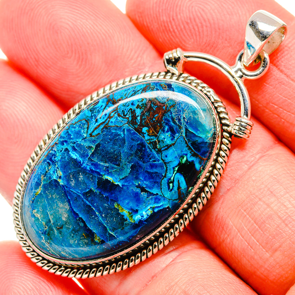Shattuckite Pendant 2"  (925 Sterling Silver) PD36903