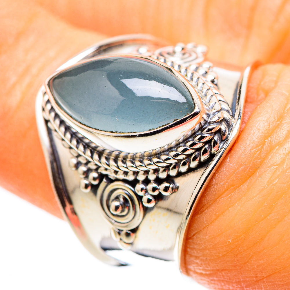 Natural Aquamarine Ring Size 6.75 (925 Sterling Silver) RING136009
