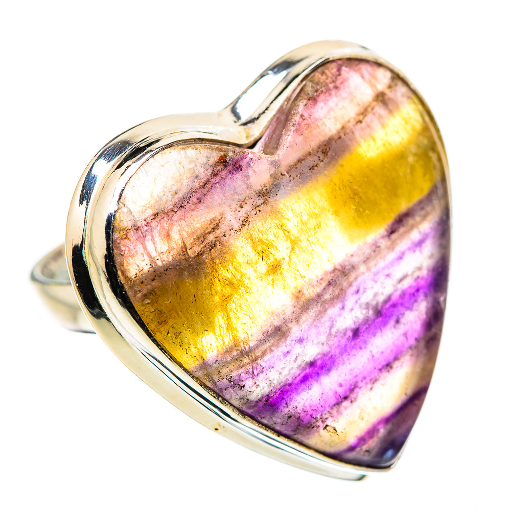 Large Fluorite Ring Size 9 (925 Sterling Silver) RING135709