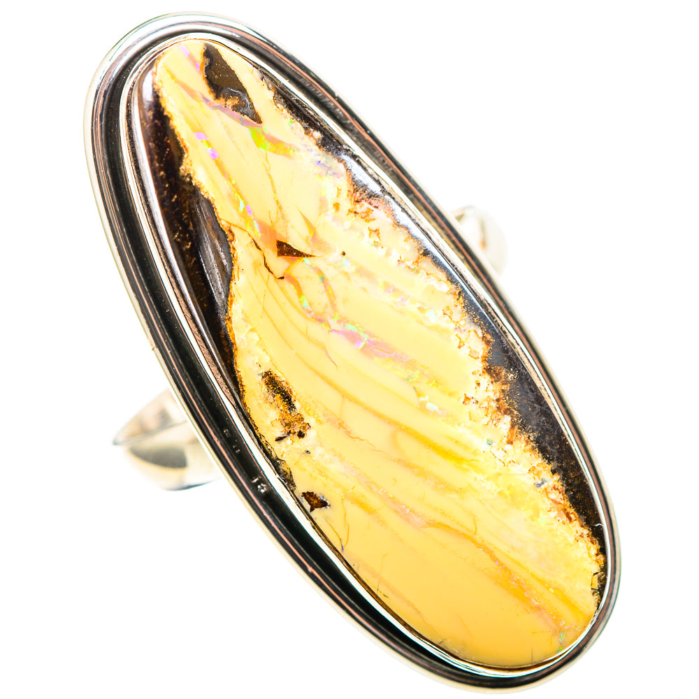 Large Peanut Wood Jasper 925 Sterling Silver Ring Size 10.75 (925 Sterling Silver) RING137537