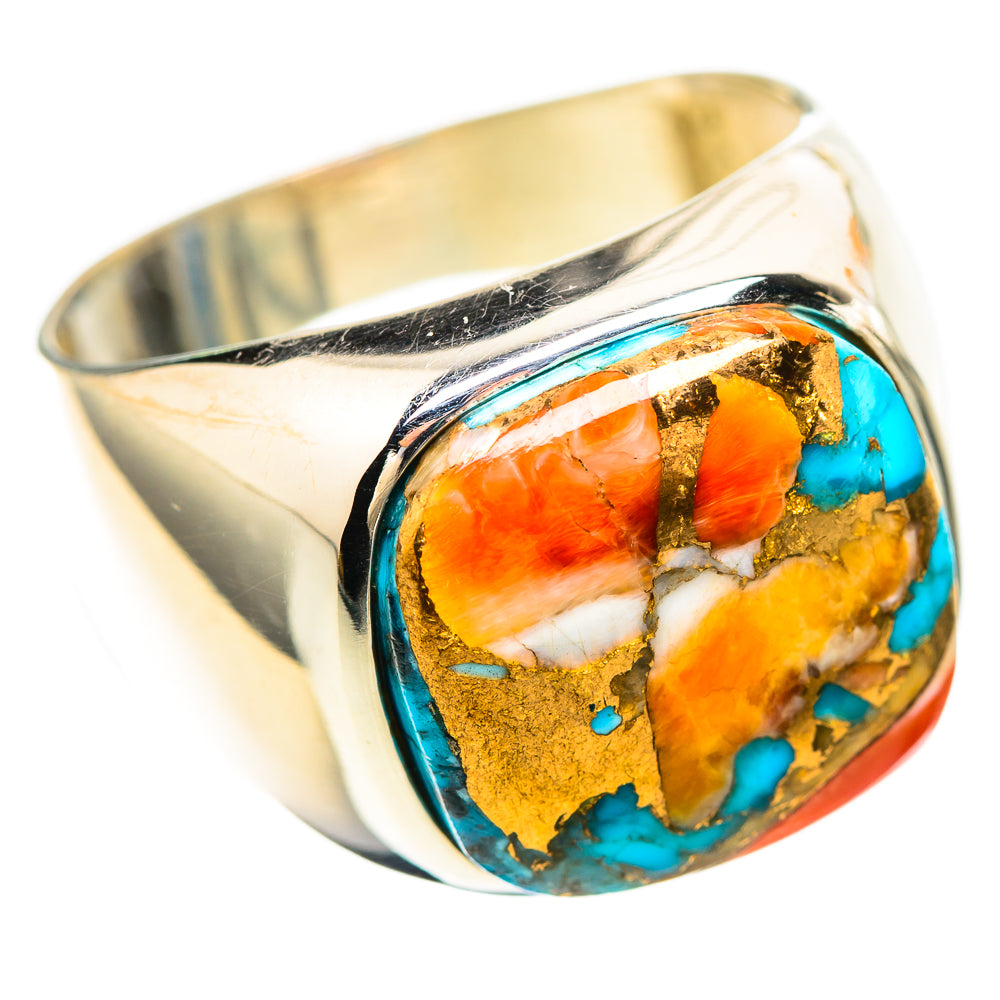 Spiny Oyster Turquoise Ring Size 8 (925 Sterling Silver) RING136456