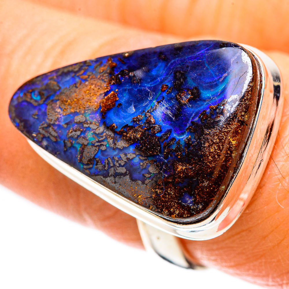 Boulder Opal 925 Sterling Silver Ring Size 7.5 (925 Sterling Silver) RING137667
