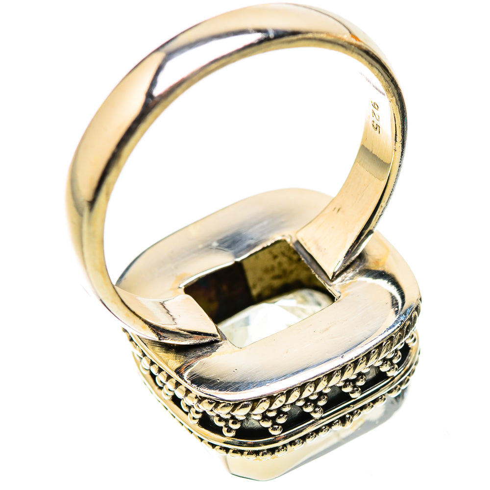 Anasilvercos White Quartz Ring Size 8.5 (925 Sterling Silver)