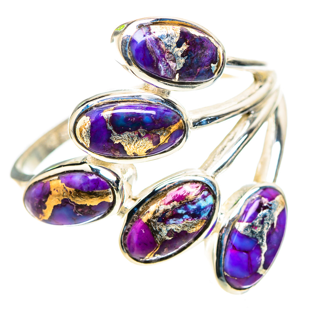 Purple Copper Composite Turquoise 925 Sterling Silver Ring Size 10 (925 Sterling Silver) RING137425