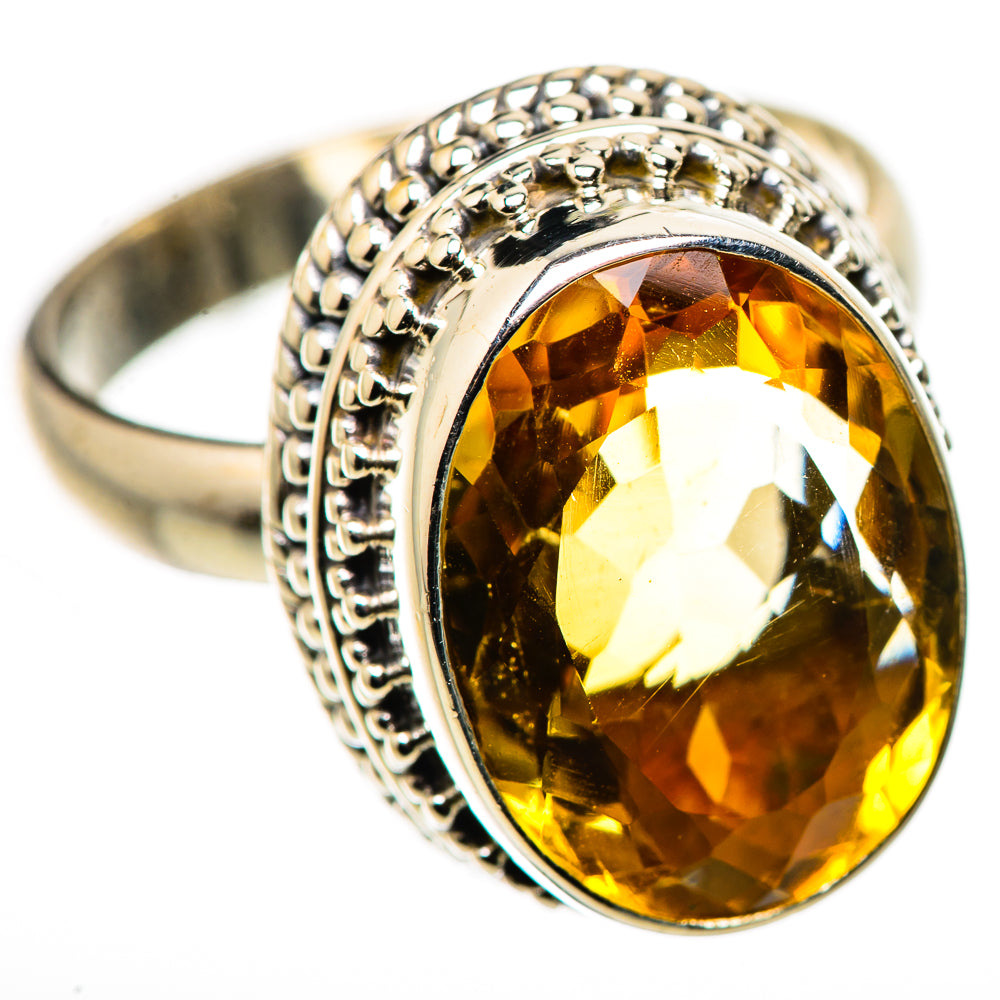 Mandarin Citrine Ring Size 8.25 (925 Sterling Silver) RING134788