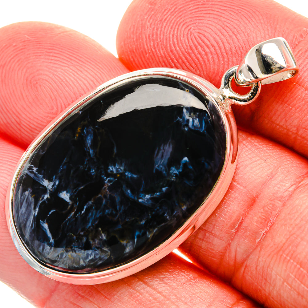 Pietersite 925 Sterling Silver Pendant 1 3/4" Ana Co P37062