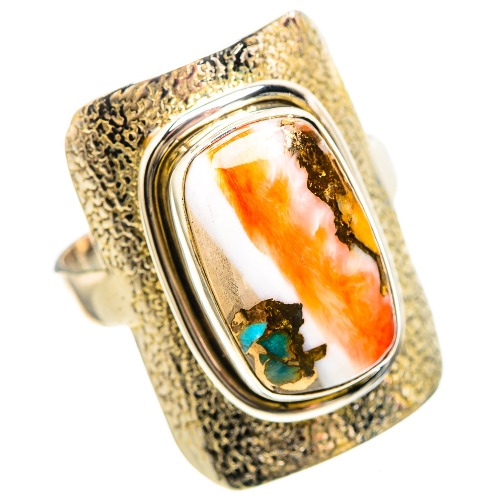 Spiny Oyster Turquoise 925 Sterling Silver Ring Size 9.5 (925 Sterling Silver) RING137191