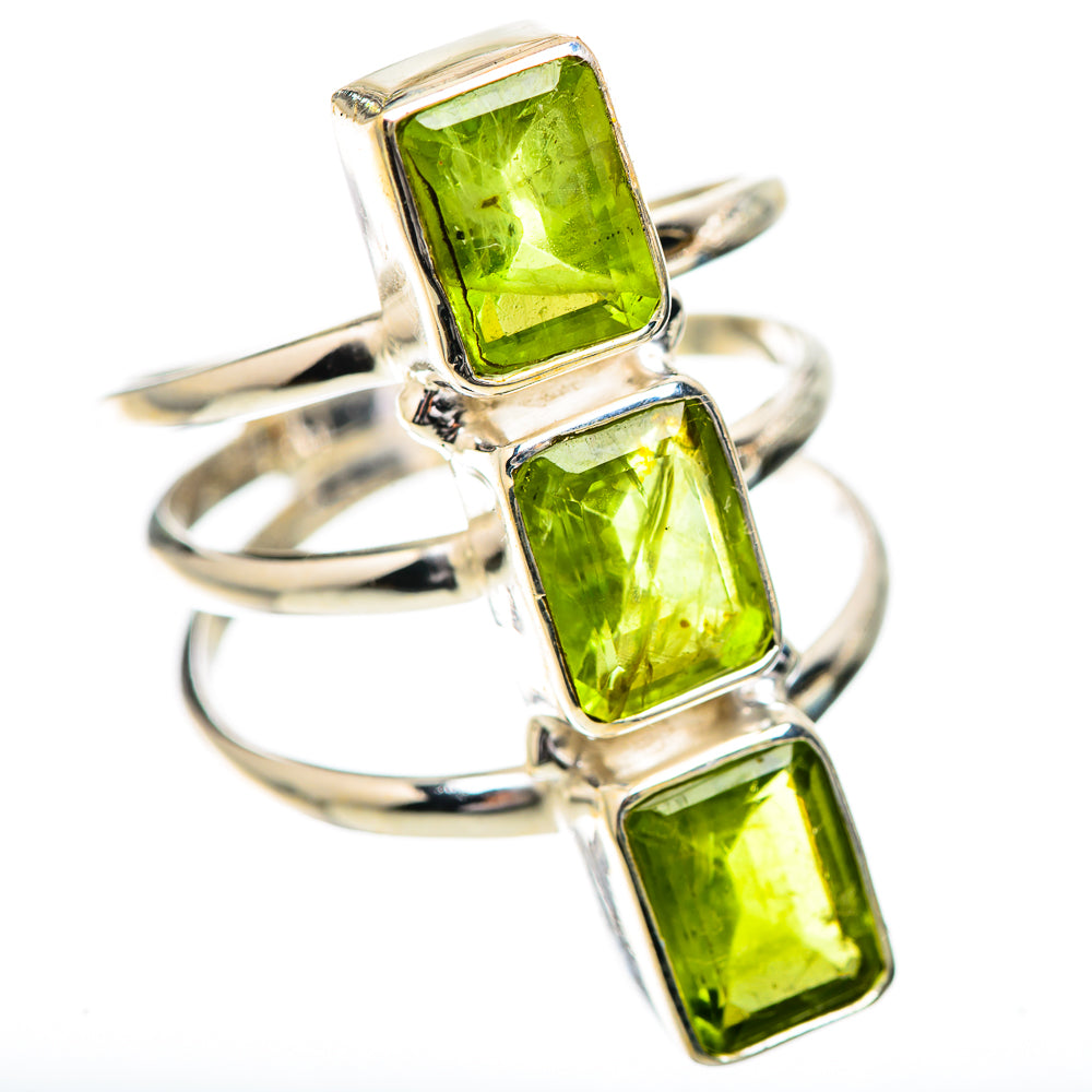 Large Peridot Ring Size 8.5 (925 Sterling Silver) RING135979