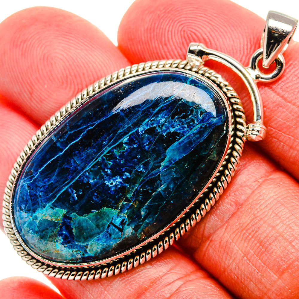 Shattuckite Pendant 2 1/4" (925 Sterling Silver) PD37022