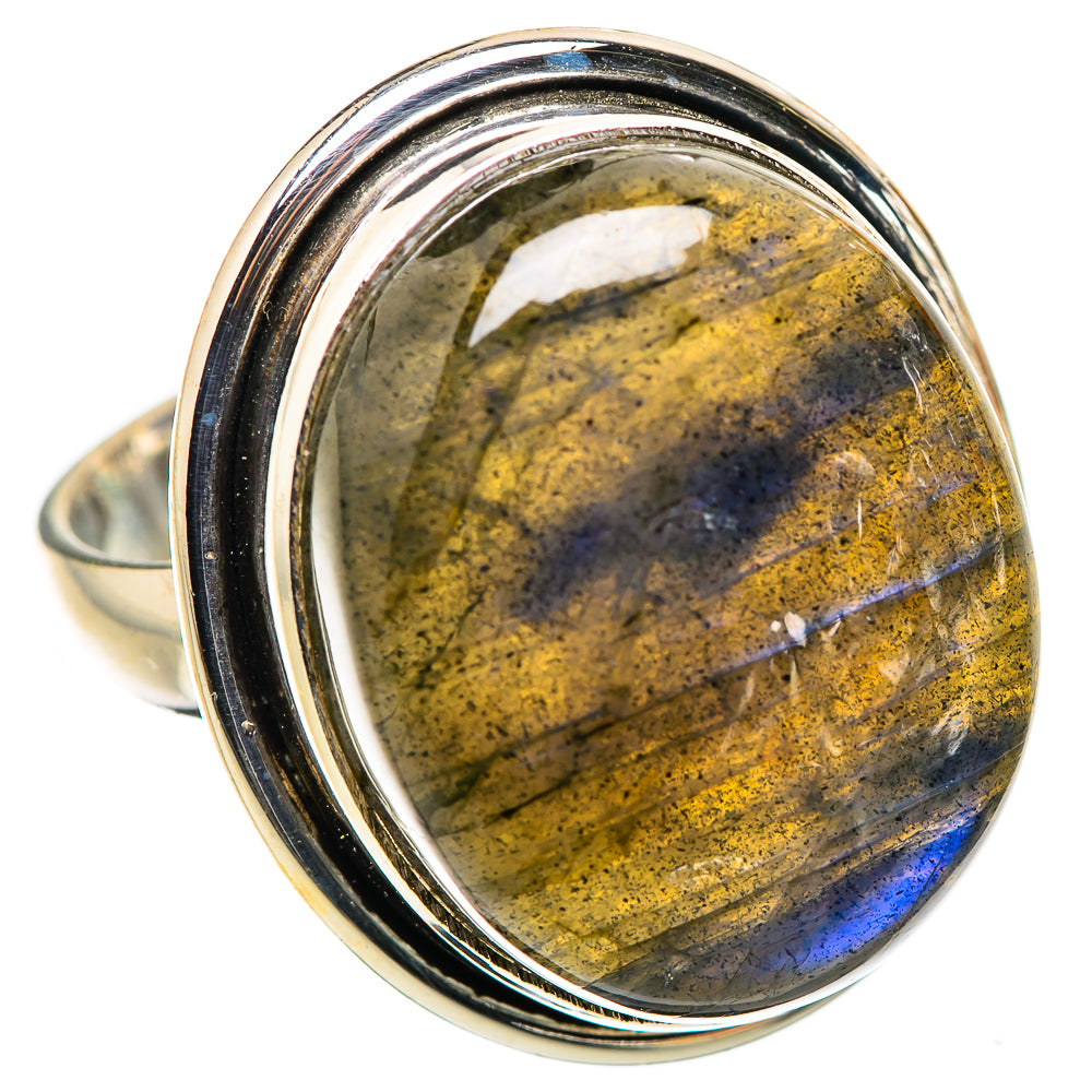 Large Labradorite Ring Size 8.5 (925 Sterling Silver) RING135722