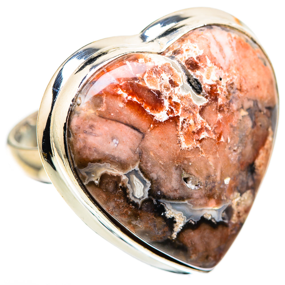 Large Laguna Lace Agate Ring Size 7.25 (925 Sterling Silver) RING135913