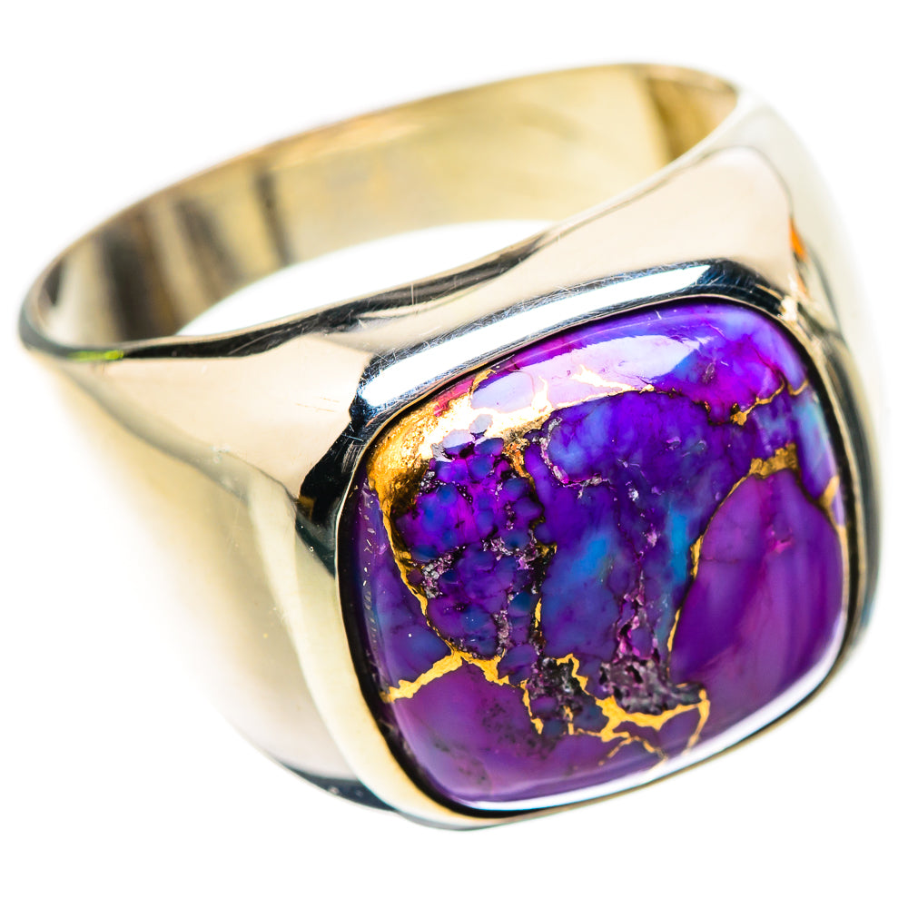 Anasilvercos Purple Copper Composite Turquoise Ring Size 9 (925 Sterling Silver)