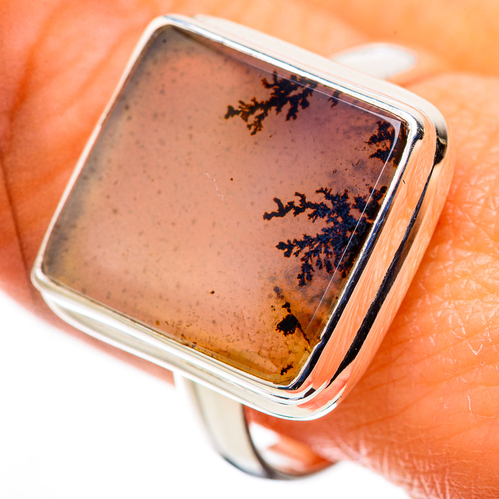 Scenic Dendritic Agate Ring Size 9.75 (925 Sterling Silver) RING134602