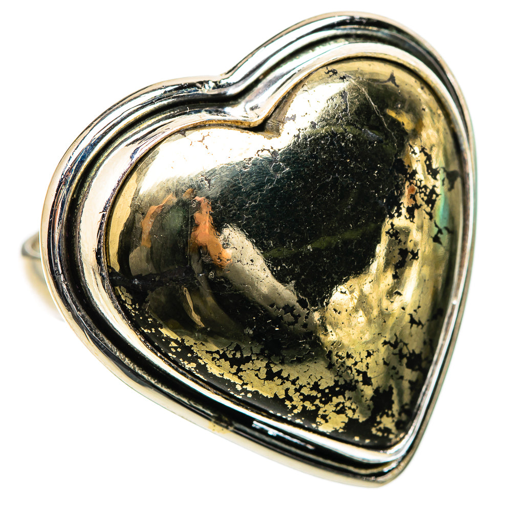 Large Pyrite Ring Size 7.25 (925 Sterling Silver) RING135567