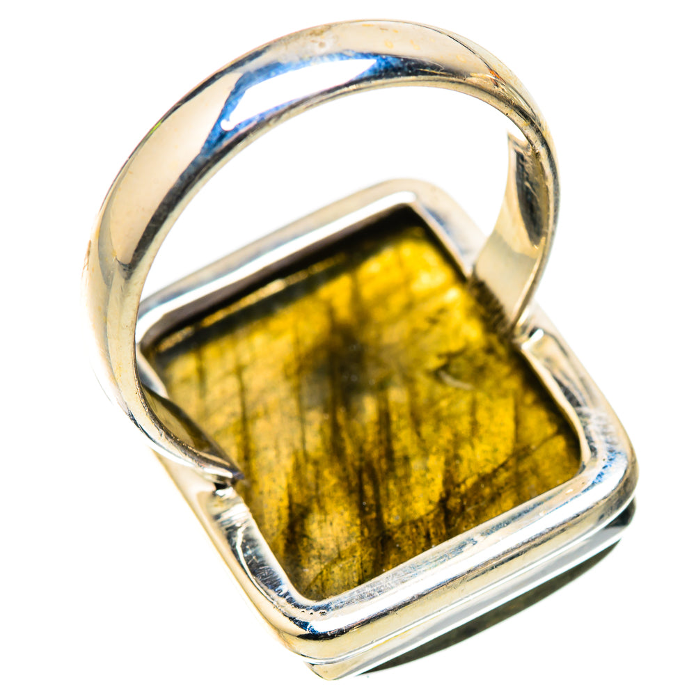 Anasilvercos Labradorite Ring Size 7.5 (925 Sterling Silver)