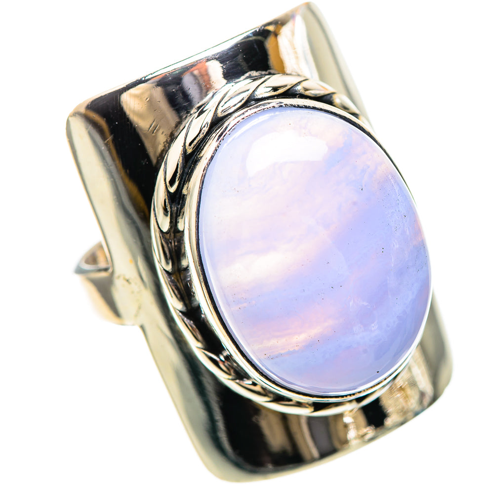 Blue Lace Agate Ring Size 6.75 (925 Sterling Silver) RING136374