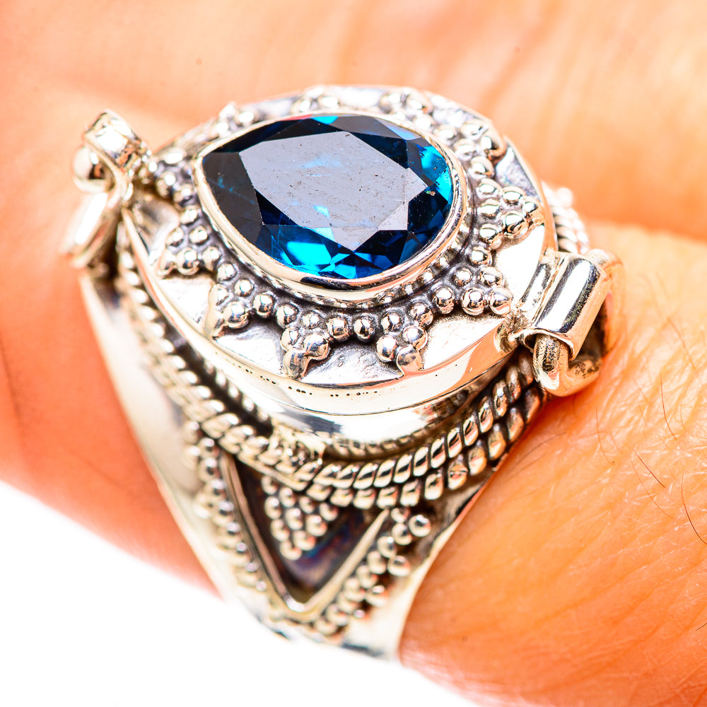 Poison Swiss Blue Topaz Ring Size 7.75 (925 Sterling Silver) RING136311