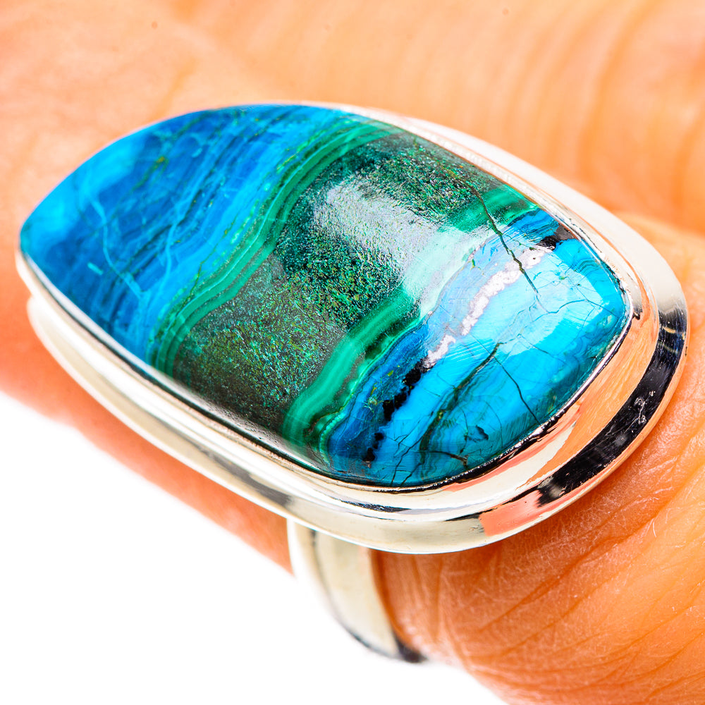 Malachite In Chrysocolla Ring Size 6.25 (925 Sterling Silver) RING136016