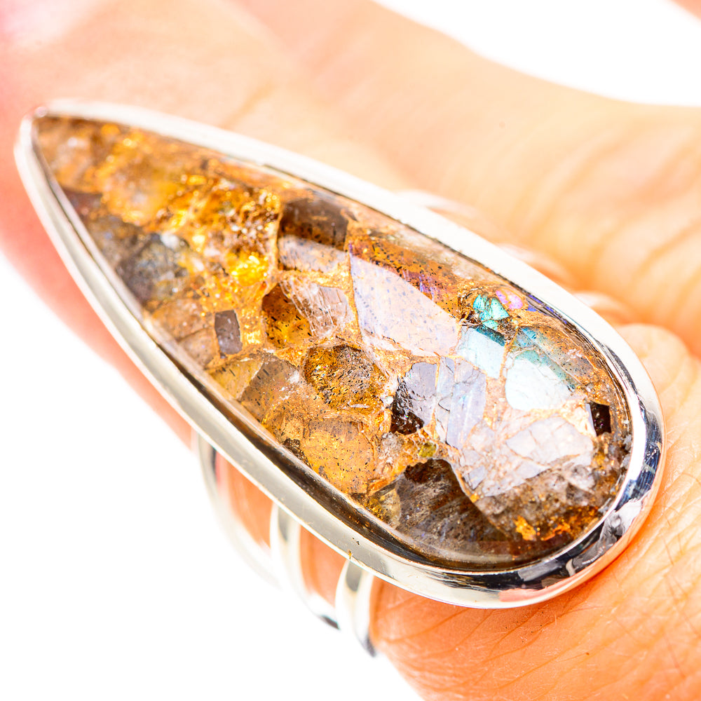 Large Brecciated Labradorite 925 Sterling Silver Ring Size 6.25 (925 Sterling Silver) RING137346