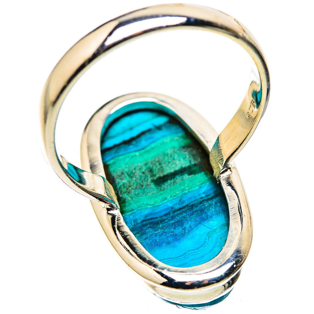 Large Malachite In Chrysocolla Ring Size 11 (925 Sterling Silver) RING136169