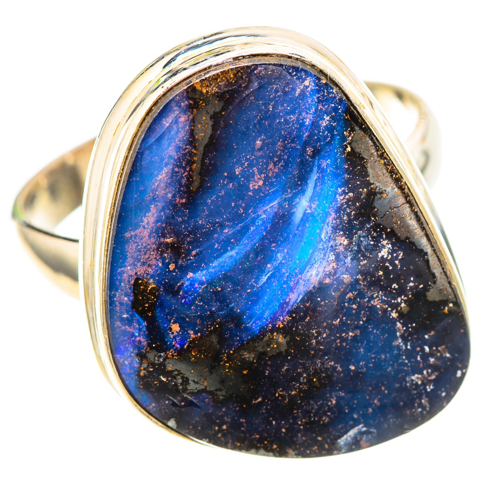 Australian Boulder Opal Ring Size 11 (925 Sterling Silver) RING137056