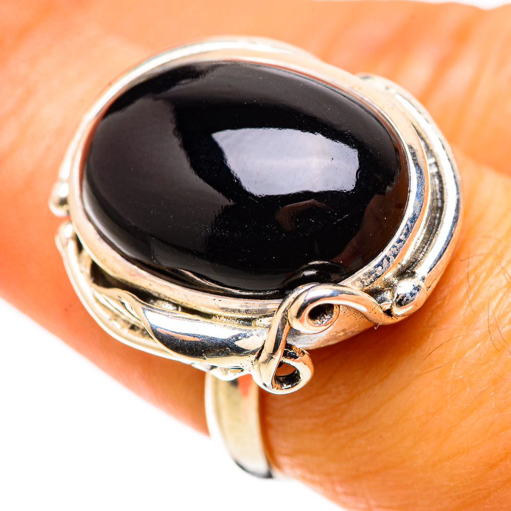 Black Onyx Ring Size 7.25 (925 Sterling Silver) RING134819