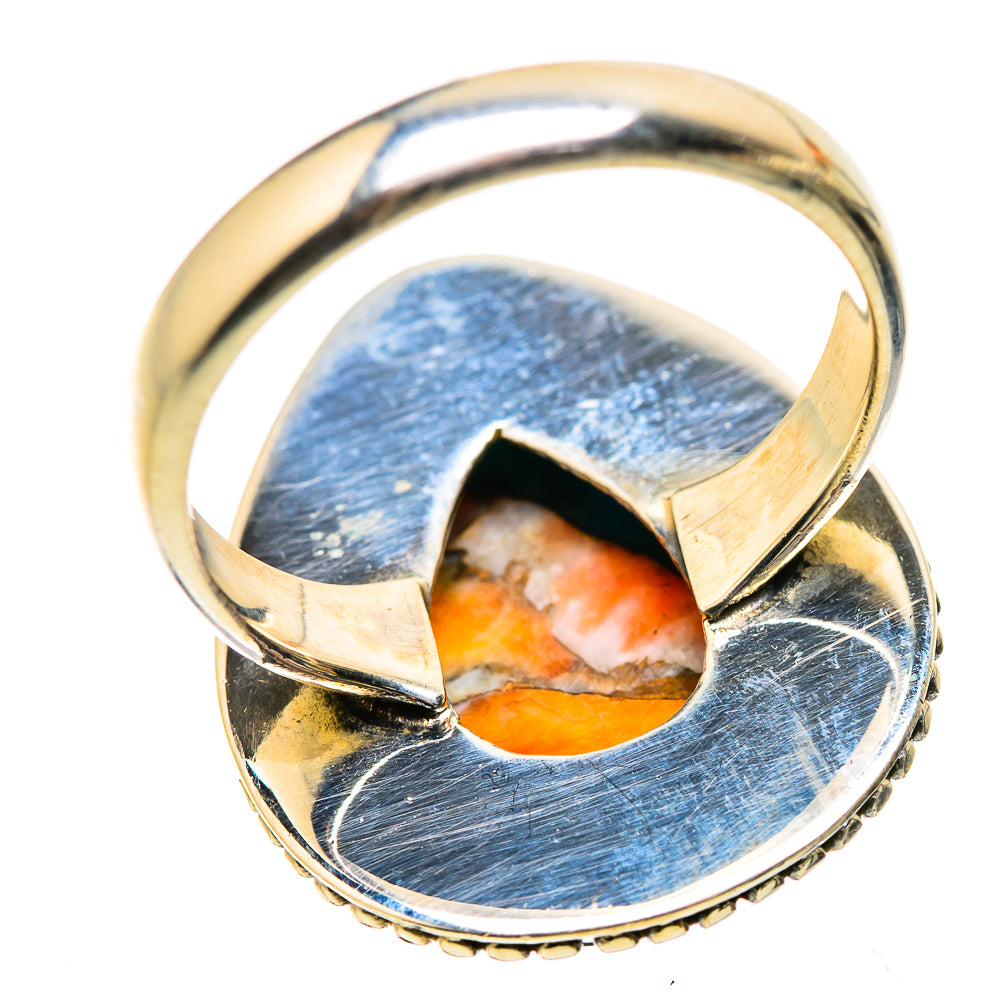 Spiny Oyster Turquoise Ring Size 7.25 (925 Sterling Silver) RING134890
