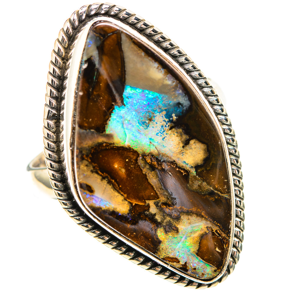Large Boulder Opal 925 Sterling Silver Ring Size 8.75 (925 Sterling Silver) RING137584