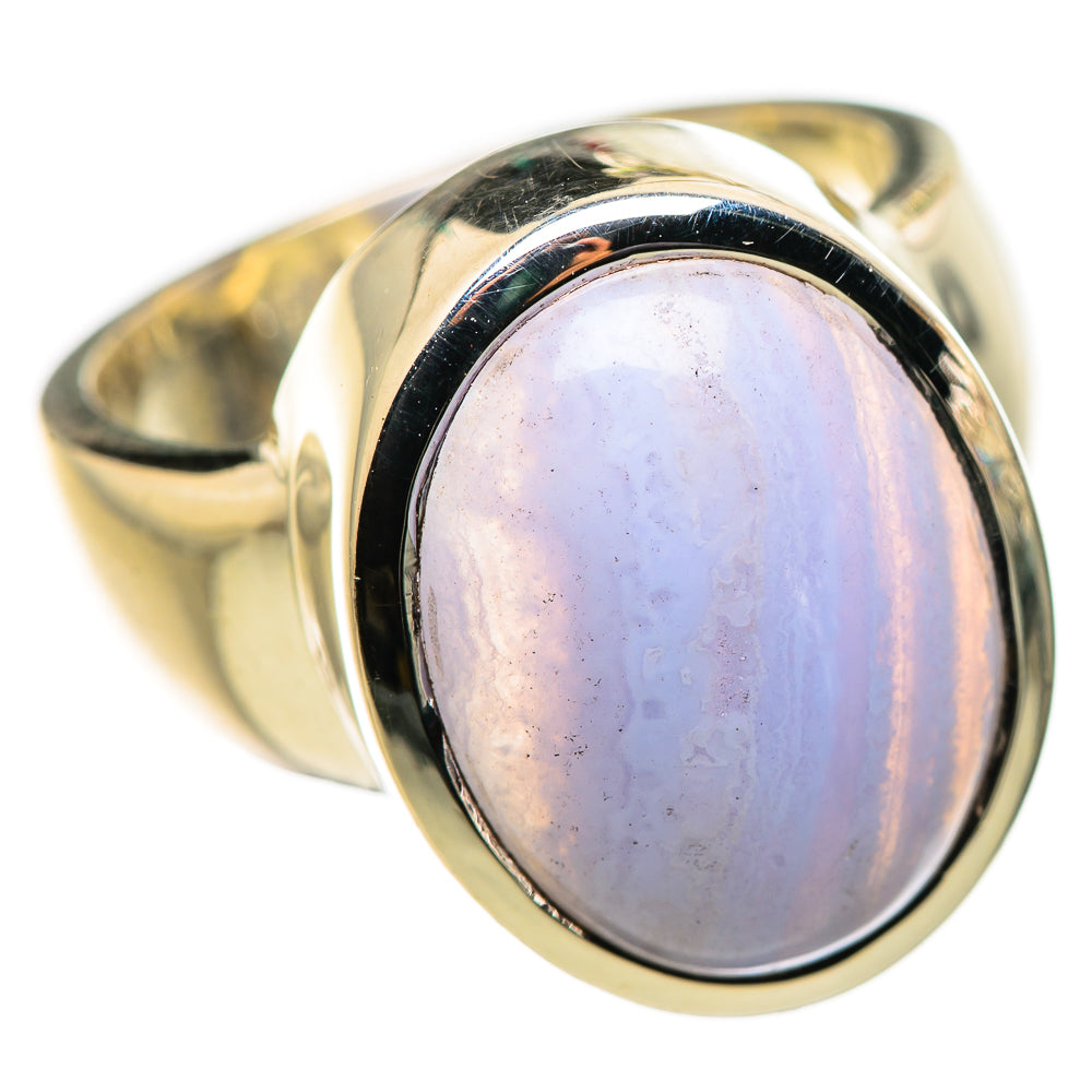 Blue Lace Agate Ring Size 7 (925 Sterling Silver) RING134590